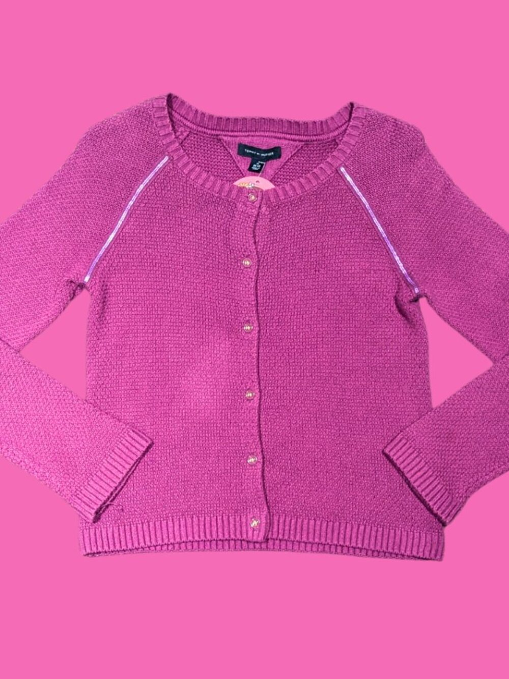 Purple Knit Cardigan/Sweater Size M for Girls